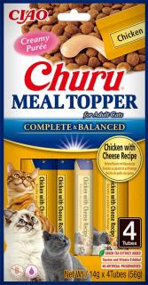 Churu Cat MEAL TOPPER KUŘE SE SÝREM 4x14 g