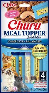 Churu Cat MEAL TOPPER TUŇÁK S HŘEBENATKAMI 4x14 g