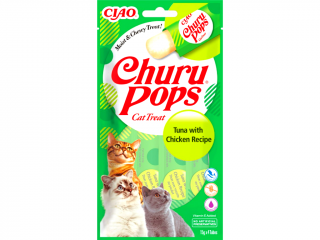 Churu Cat POPS TUŇÁK A KUŘE 4x15 g