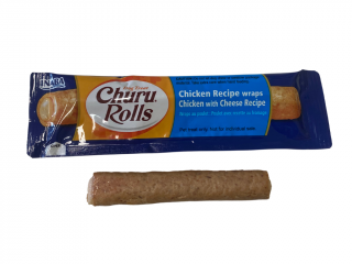 Churu Dog ROLKY KUŘE, TUŇÁK, SÝR 12 g  - 1 ks