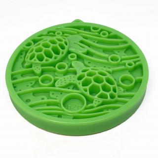 SodaPup E-coin želva, odolná nylonová plnící hračka – zelená