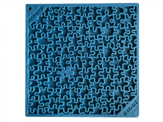 SodaPup lízací podložka Puzzle 20x20 cm Barva: Modrá