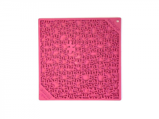 SodaPup lízací podložka Puzzle 20x20 cm Barva: Růžová