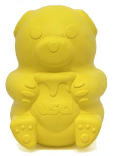 SodaPup Medvěd na pamlsky a žvýkání, Original – žlutý Velikost: LARGE