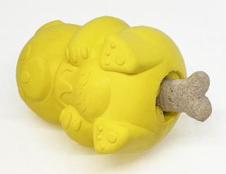 SodaPup Medvěd na pamlsky a žvýkání, Original – žlutý Velikost: MEDIUM