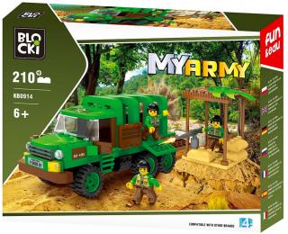 Blocki stavebnice MyArmy vojenská jednotka džungle kompatibilní 210 dílů
