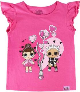 Dětské tričko L.O.L. Surprise Heart bavlna růžové Velikost: 104/111 (4-5 let)