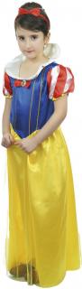 Dětský kostým Princezna modrožlutý sada 2ks Velikost kostýmu: M (7-9 let)