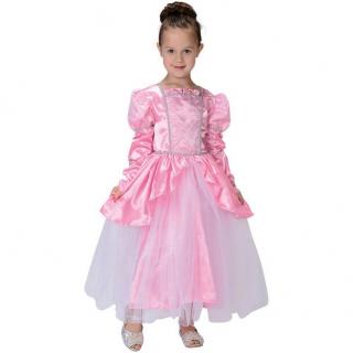 Dětský kostým Princezna růžový Velikost kostýmu: M (7-9 let)
