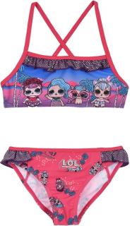 Dívčí plavky bikiny L.O.L. Surprise tmavě růžové vel. 5 let (108) Velikost: 108 (5 let)