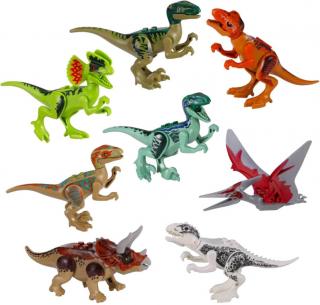 Figurky Jurský park dinosauři kompatibilní sada 8ks 8cm