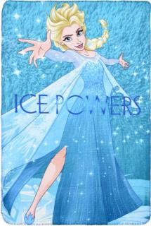 Fleecová / fleece deka Frozen Ledové království Elsa Ice Powers 100x150