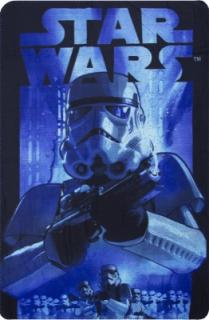 Fleecová / fleece deka Star Wars Stormtrooper blue 100x150