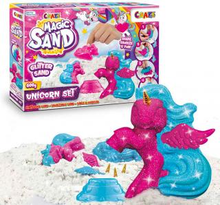 Kinetický písek Magic sand třpytivá sada Jednorožec