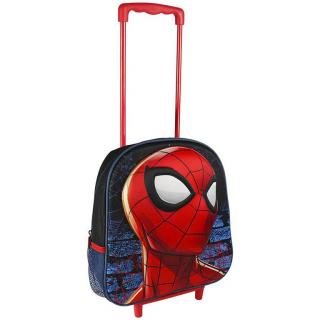 Kufr na kolečkách Spiderman 3D 31cm modrý