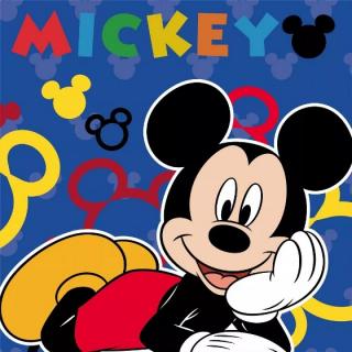 Magický ručník Mickey Mouse modrý bavlna 30x30