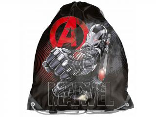 Sáček na přezůvky a tělocvik Marvel Avengers Fist černý 38x34 cm