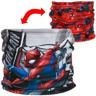 Šála Spiderman / nákrčník Spiderman oboustranný červený