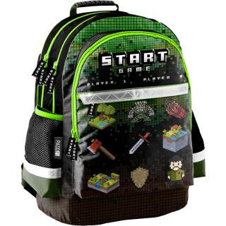 Školní batoh Minecraft ergonomický 42cm zelený