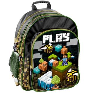 Školní batoh Minecraft Gaming 38cm zelený