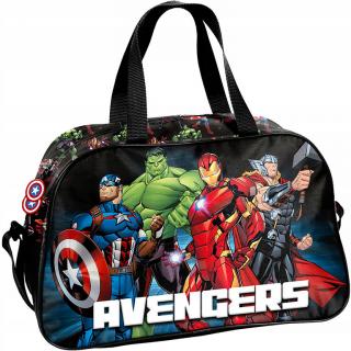 Sportovní taška Avengers fight 40x25 cm černá