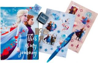 Tajný diář Frozen 2 Ledové království + samolepky + razítko