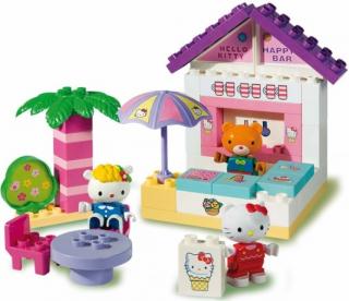 Unico Plus stavebnice Hello Kitty plážový bar kompatibilní 41 dílů