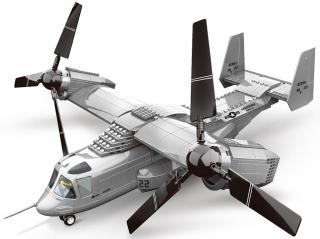 Wange Airforce stavebnice Konvertoplán V-22 Osprey kompatibilní 605 dílů