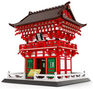 Wange Architect stavebnice Niomon brána chrámu Kiyomizu-dera kompatibilní 2409 dílů