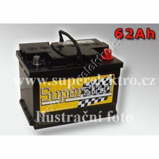 Autobaterie 62 Ah, 12V, 480A SuperStart, Doprava po ČR