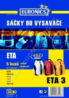 Sáčky do vysavače Jolly ETA3 (5+1+1ks) do vysav. ETA