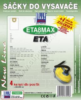 Sáčky do vysavače Jolly ETA8 MAX (4+1ks) SMS sáčky textilní do vysav. ETA