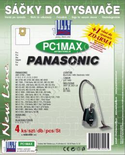 Sáčky do vysavače Jolly PC1 MAX (4ks) SMS sáčky textilní do vysav. Panasonic