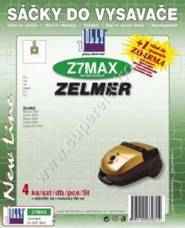 Sáčky do vysavače Jolly Z7 MAX (4ks) SMS sáčky textilní do vysav. ZELMER Magnat 3000, Jupiter 4000, Maxim 3000, Solaris 5000