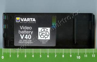 videobaterie VARTA V40 baterie do videokamery Canon a kompatibilních, 6 voltů / 2000 mAh skladem