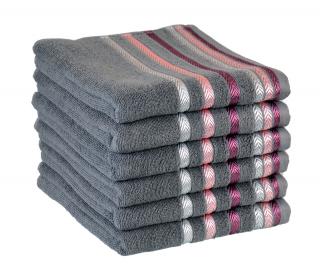 Froté ručník BIANNA šedý, 50x90 cm