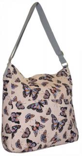 Látková taška s motýly - JBCB 185 MERUŇKA