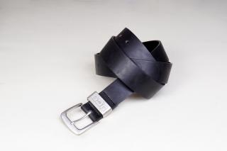 Pánský kožený pásek JCB 001 černý - perfektní dárek Velikost XXL: Velikost M