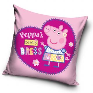 Polštářek Prasátko Peppa Modelka 40x40 cm