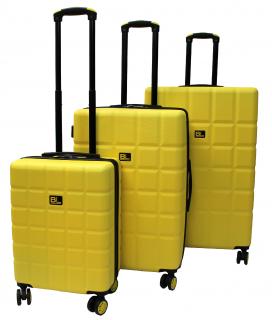 Sada 3 skořepinových kufrů JB 2063 Barva: ŽLUTÁ