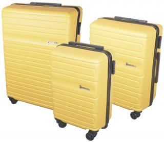 Sada 3 skořepinových kufrů JB 2066 Barva: ŽLUTÁ