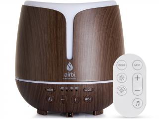 Airbi – ultrazvukový aroma difuzér s Bluetooth reproduktorem SONIC, tmavé dřevo