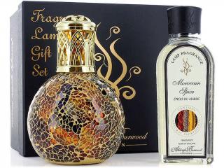 Ashleigh & Burwood – sada katalytická lampa Egyptian Sunset velká, náplň Moroccan Spice (Marocké koření) 250 ml