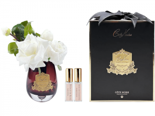 Côte Noire – Tea Rose Bouquet kytice 7 parfémovaných růží a poupat Ivory White