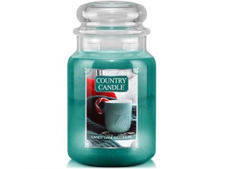 Country Candle – svíčka Candy Cane Cashmere (Jemná cukrová hůlka), 737 g