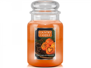 Country Candle – svíčka Pinecones & Pomander (Šišky a pomander), 737 g