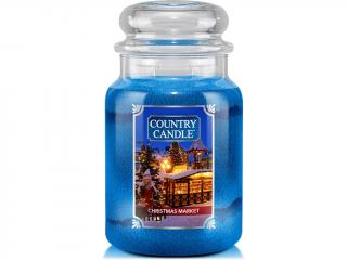 Country Candle – vonná svíčka Christmas Market (Vánoční trh), 680 g