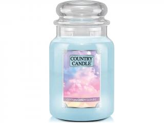Country Candle – vonná svíčka Cotton Candy Clouds (Obláčky cukrové vaty), 680 g