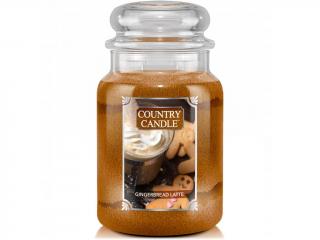 Country Candle – vonná svíčka Gingerbread Latte (Perníkové laté), 680 g
