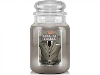 Country Candle – vonná svíčka Grey, 680 g